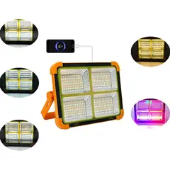 GENERICO - Lampara de emergencia foco solar recargable Led camping