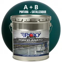 EPOXY - PORCELANATO LIQUIDO PREMIUM - KIT TINETA 19 KILOS - VERDE MUSGO RAL 6005