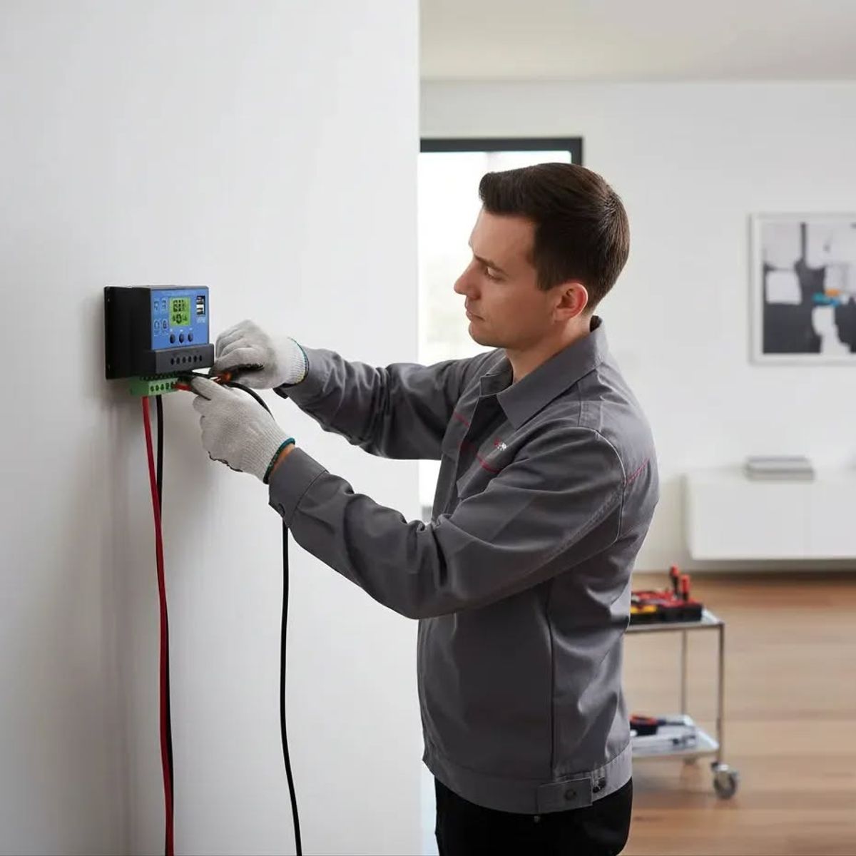 GENERICO - Regulador Eoland Controlador De Carga Solar Pwm Digital 12v 24v 10a Con Pantalla Lcd Y Puertos Usb