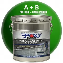 EPOXY - PORCELANATO LIQUIDO PREMIUM - KIT TINETA 19 KILOS - VERDE HIERBA RAL 6010