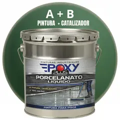 EPOXY - PORCELANATO LIQUIDO PREMIUM - KIT TINETA 19 KILOS - VERDE RESEDA RAL 6011