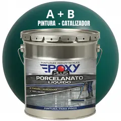 EPOXY - PORCELANATO LIQUIDO PREMIUM - KIT TINETA 19 KILOS - VERDE NEGRUZCO RAL 6012