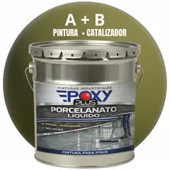 EPOXY - PORCELANATO LIQUIDO PREMIUM - KIT TINETA 19 KILOS - VERDE CAÑA RAL 6013