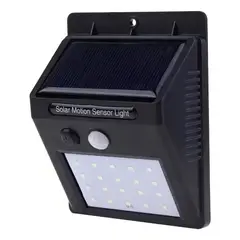 GENERICO - Farol solar led 4W 20 Led sensor movimiento exteriores IP65