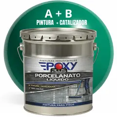 EPOXY - PORCELANATO LIQUIDO PREMIUM - KIT TINETA 19 KILOS - VERDE TURQUESA RAL 6016