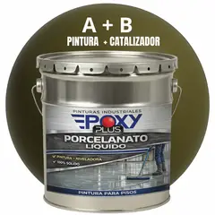 EPOXY - PORCELANATO LIQUIDO PREMIUM - KIT TINETA 19 KILOS - VERDE PARDUZCO RAL 6022