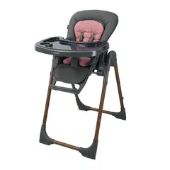 CARESTINO - Silla de Comer Malmo con Pad Rosa Malva