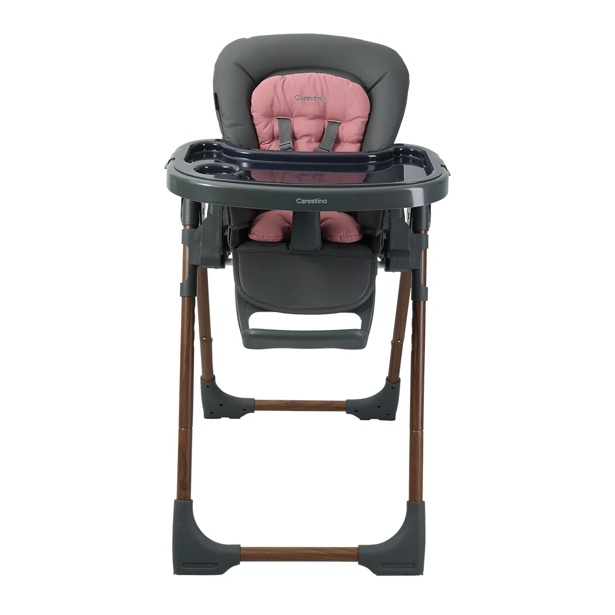 CARESTINO - Silla de Comer Malmo con Pad Rosa Malva