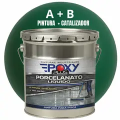 EPOXY - PORCELANATO LIQUIDO PREMIUM - KIT TINETA 19 KILOS - VERDE ÓPALO RAL 6026