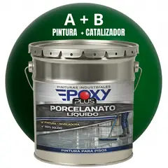 EPOXY - PORCELANATO LIQUIDO PREMIUM - KIT TINETA 19 KILOS - VERDE FIBROSO RAL 6039