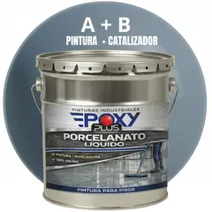 EPOXY - PORCELANATO LIQUIDO PREMIUM - KIT TINETA 19 KILOS - GRIS VAIO RAL 7000