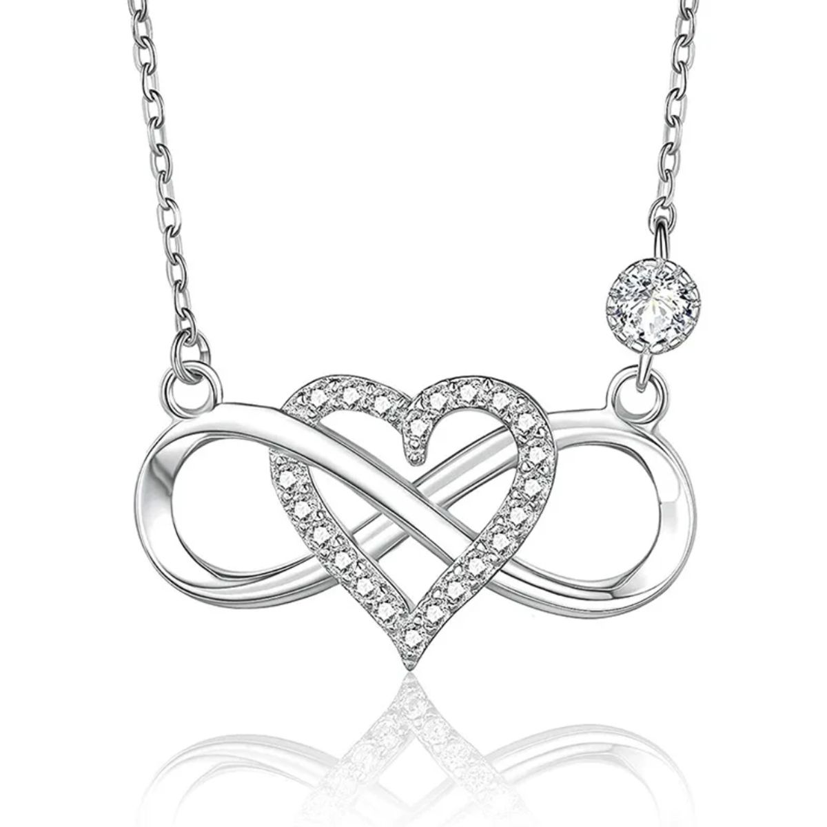 VOUSEZ - Collar plata 925 infinito regalo amor mujer joya