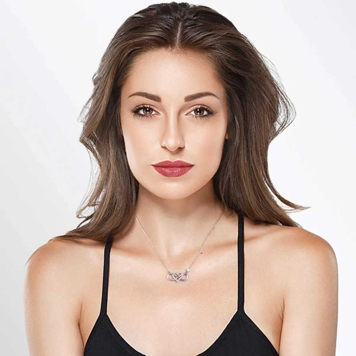 VOUSEZ - Collar plata 925 infinito regalo amor mujer joya