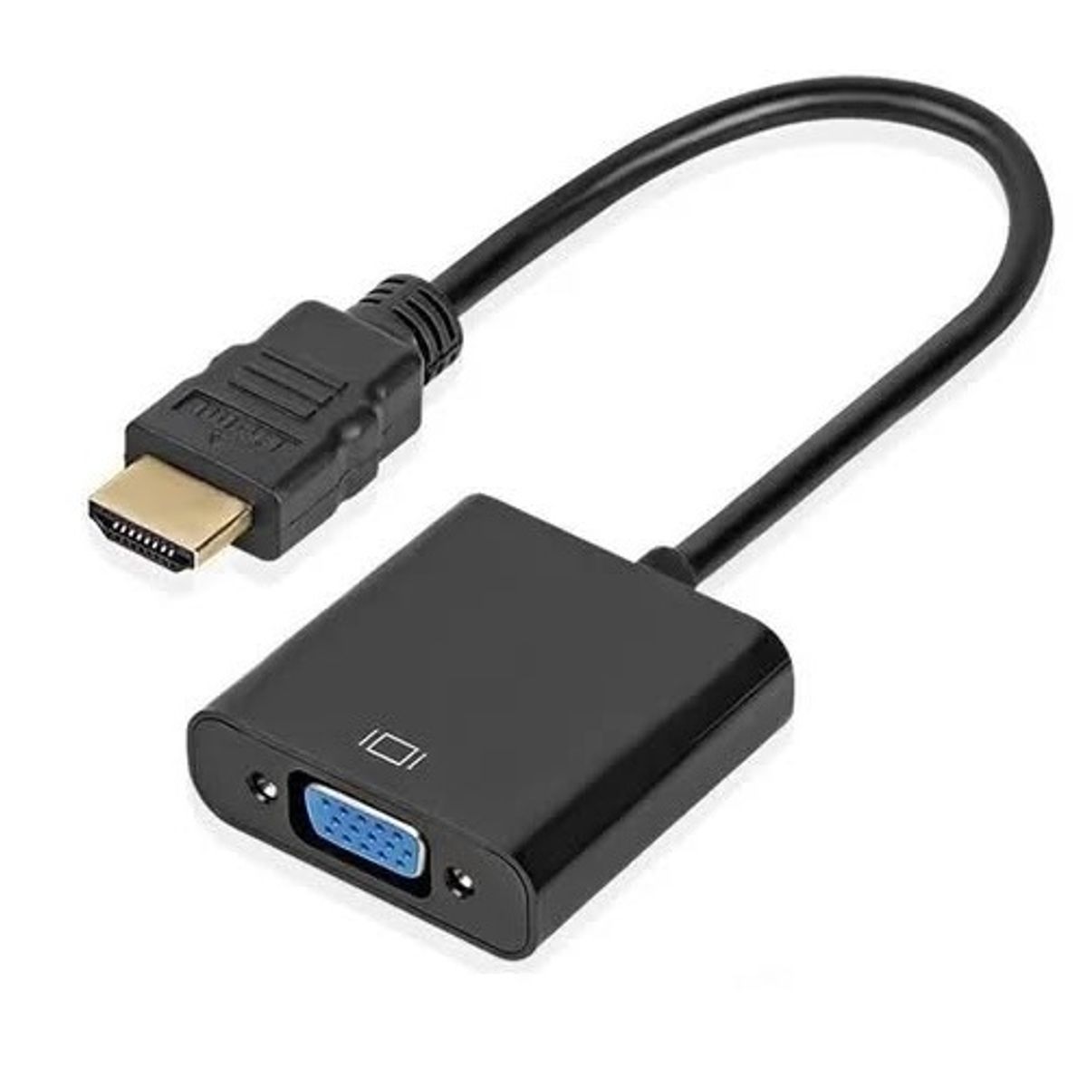 GENERICO - Adaptador conversor convertidor Hdmi Macho A Vga Hembra