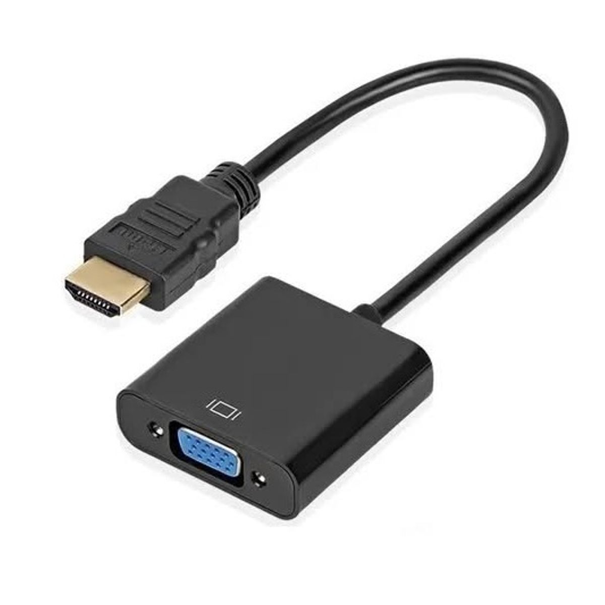 GENERICO - Adaptador conversor convertidor Hdmi Macho A Vga Hembra