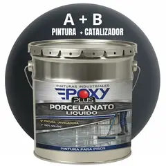 EPOXY - PORCELANATO LIQUIDO PREMIUM - KIT TINETA 19 KILOS - GRIS PIZARRA RAL 7015
