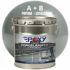 EPOXY - PORCELANATO LIQUIDO PREMIUM - KIT TINETA 19 KILOS - GRIS HORMIGÓN RAL 7023