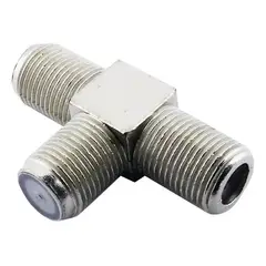 GENERICO - Conector Coaxial Tipo T, 3 Hembras