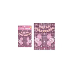 GENERICO - Set de globos con fondo disco rosa 9pcs