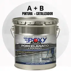 EPOXY - PORCELANATO LIQUIDO PREMIUM - KIT TINETA 19 KILOS - BLANCO SEÑAL RAL 9003
