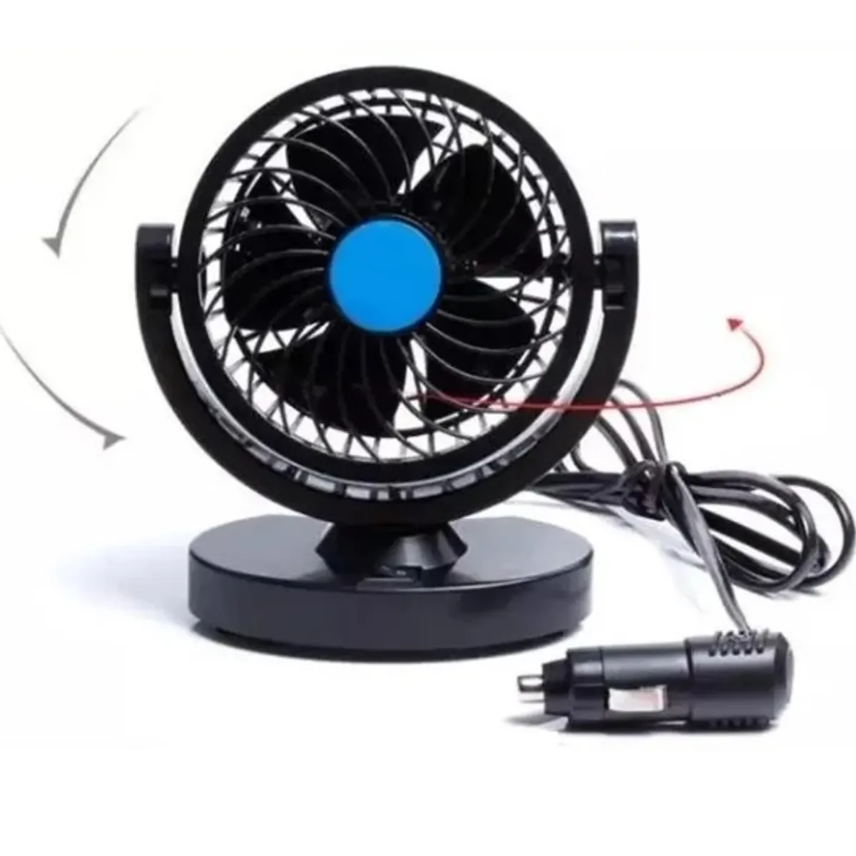 GENERICO - Ventilador Automóvil 12v Accesorio Vehículo 360° 13cm