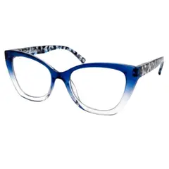 ACHIK - Lentes de Lectura para mujer opticos presbicia Scarlet Azul Cat Eye con filtro de pantallas