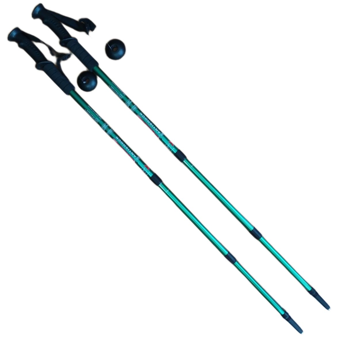 GENERICO - Pack 2 Bastones Trekking Palos Senderismo 3 Tramos Antishock
