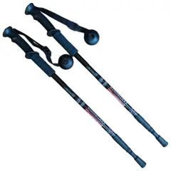 GENERICO - Pack 2 Bastones Trekking Palos Senderismo 3 Tramos Antishock