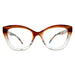 ACHIK - Lentes de Lectura para mujer opticos presbicia Scarlet Marron Cat Eye con filtro de pantallas