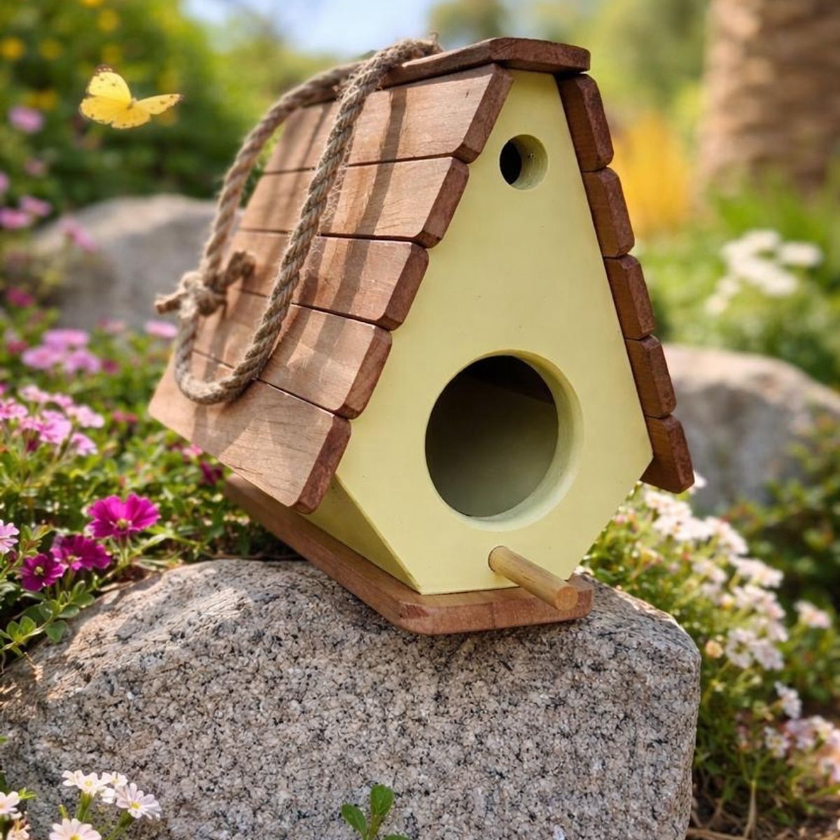 GENERICO - Casa de Pajaros Artesanal en Madera