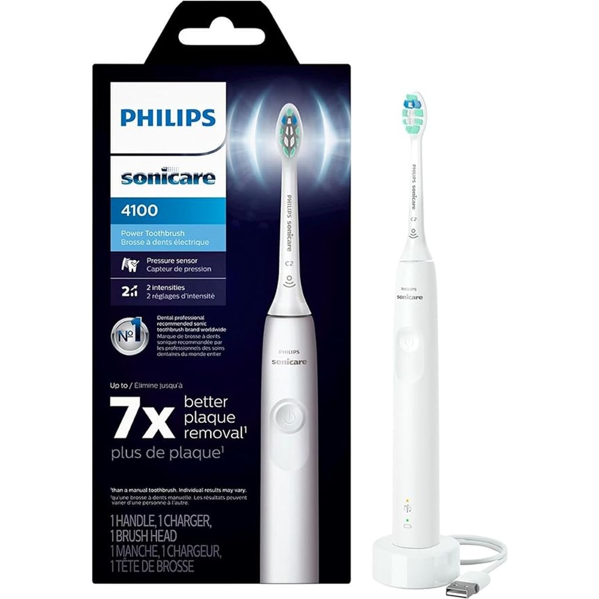 PHILIPS - Cepillo de dientes eléctrico Philips Sonicare 4100 Blanco