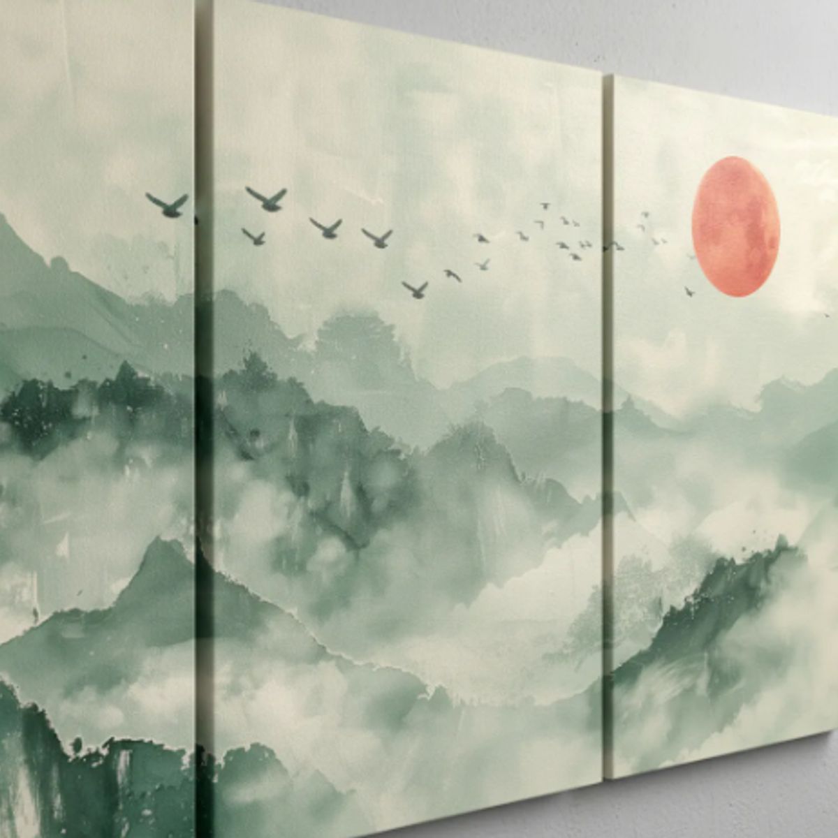 LOS REGALONES - Cuadros Canvas Imagen Arte Mural Japón en Lienzo Pack X3 Uds 60x120 Metros