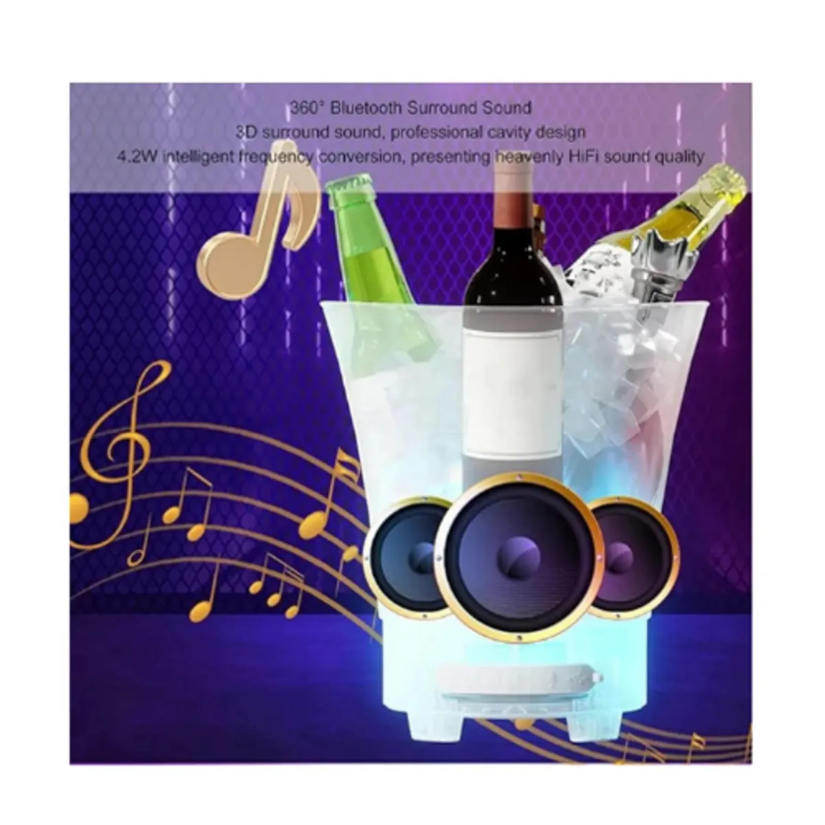 MOVI - Hielera Parlante Bluetooth 7 Litros Multicolor