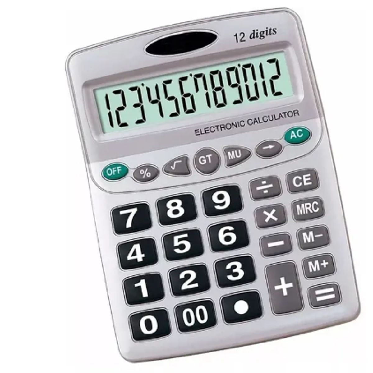 GENERICO - Calculadora De Escritorio 12 Digitos Pantalla Numeros Grandes