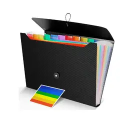 GENERICO - Carpeta Organizadora A4 Tipo Acordeón 13 Fuelles Colores