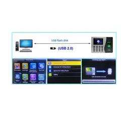 GENERICO - Control Horario Biométrico Huella Y Código Hasta2000 Huellas
