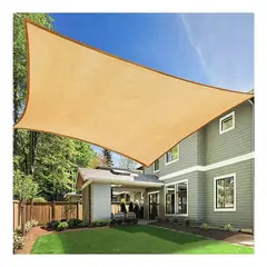 GENERICO - Toldo Vela Sombra Rectangular 3x3 Mts Beige Beige