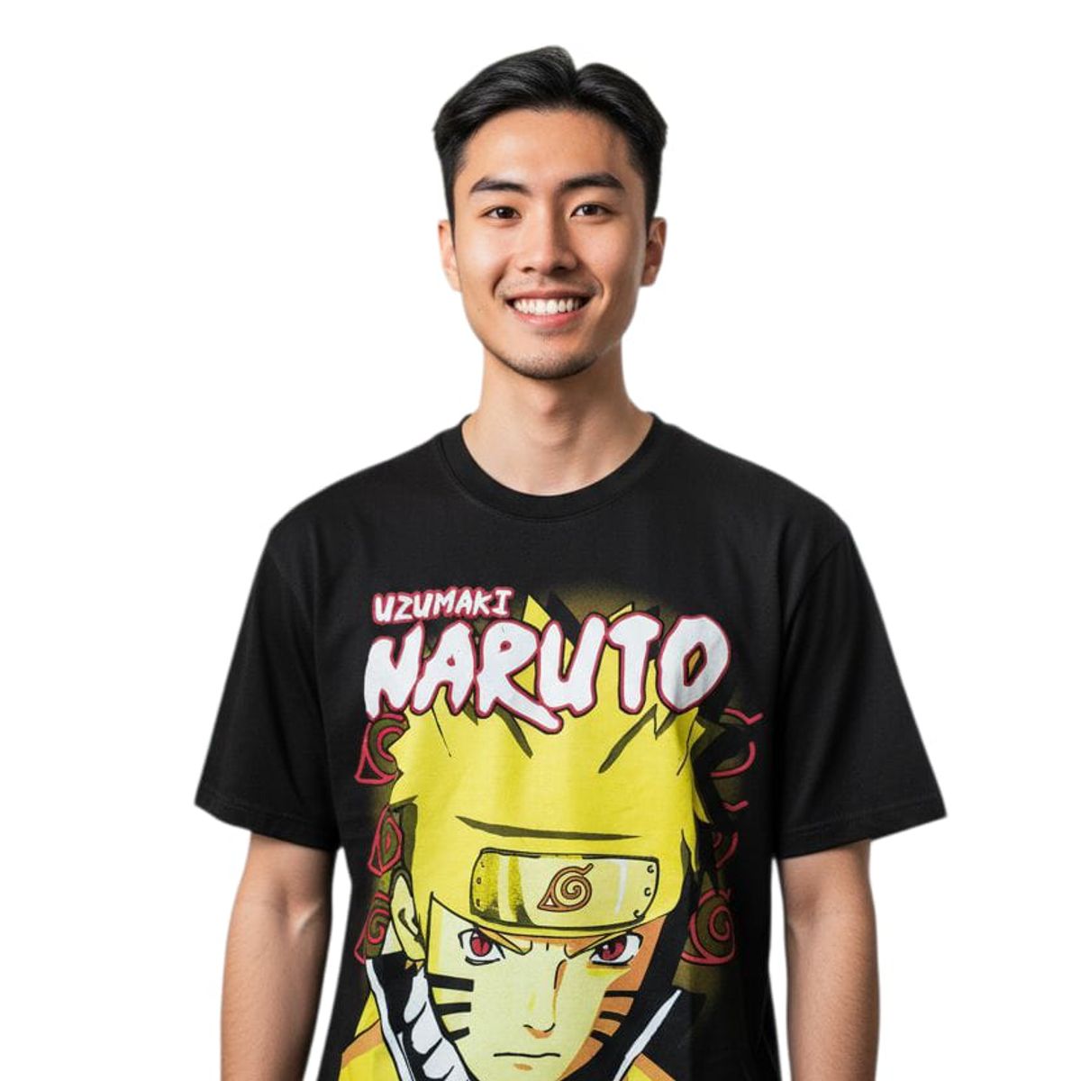 ROLY - Polera Naruto NEGRA Sasuke Sakura  Anime Otaku Manga