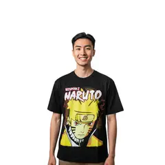 ROLY - Polera Naruto NEGRA Sasuke Sakura Anime Otaku Manga