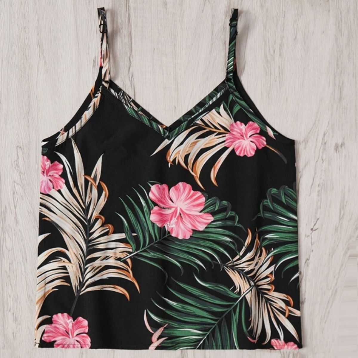 KIRAMA CLOTHING STORE - Top Infantil de Tirantes Estampado Tropical  Multicolor