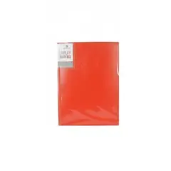 GENERICO - Carpeta A4 20 Fundas Color Rojo