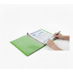 GENERICO - Carpeta A4 20 Fundas Color Verde