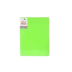 GENERICO - Carpeta A4 30 Fundas Color Verde