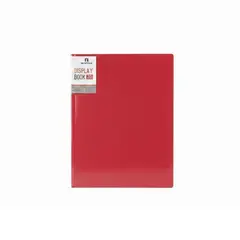 GENERICO - Carpeta A4 30 Fundas Color Rojo