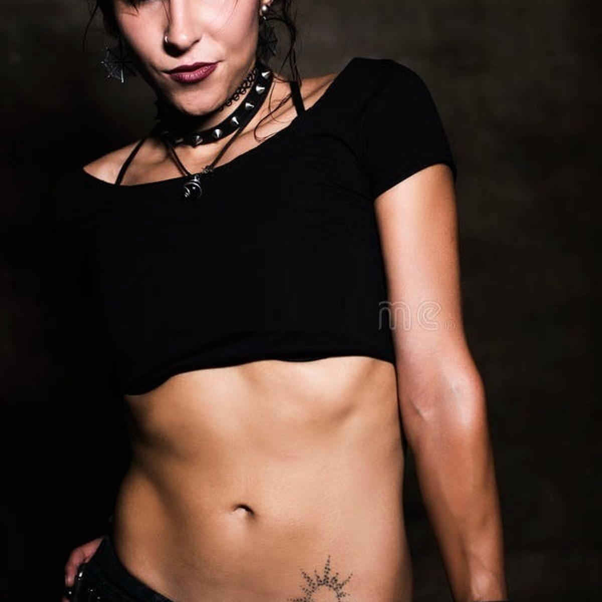 GENERICO - Collar Gargantilla De Cuero Gotica De Puntas Hombre Mujer