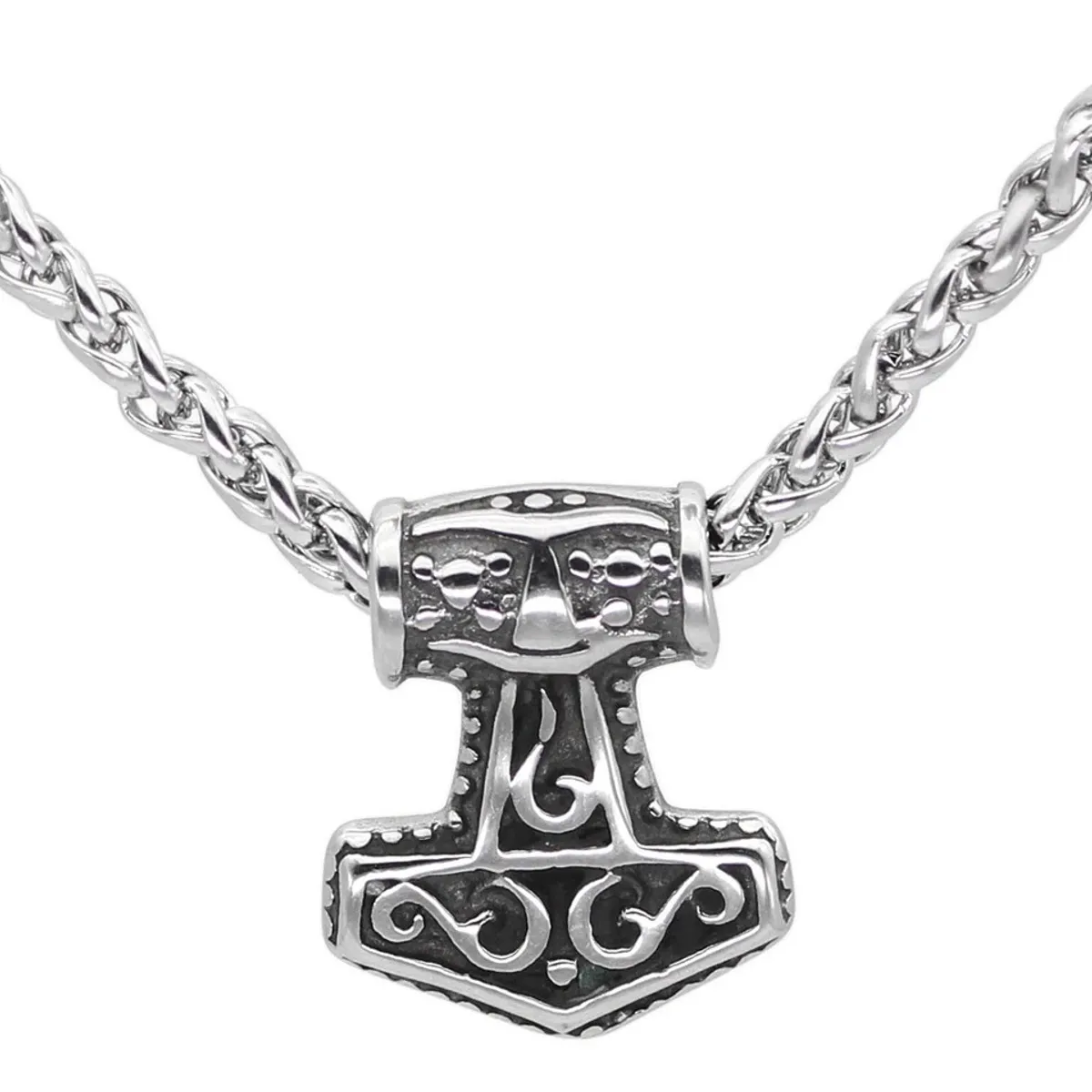GENERICO - Collar Vikingo Nórdico Martillo Thor Pequeño Hombre 2021 X