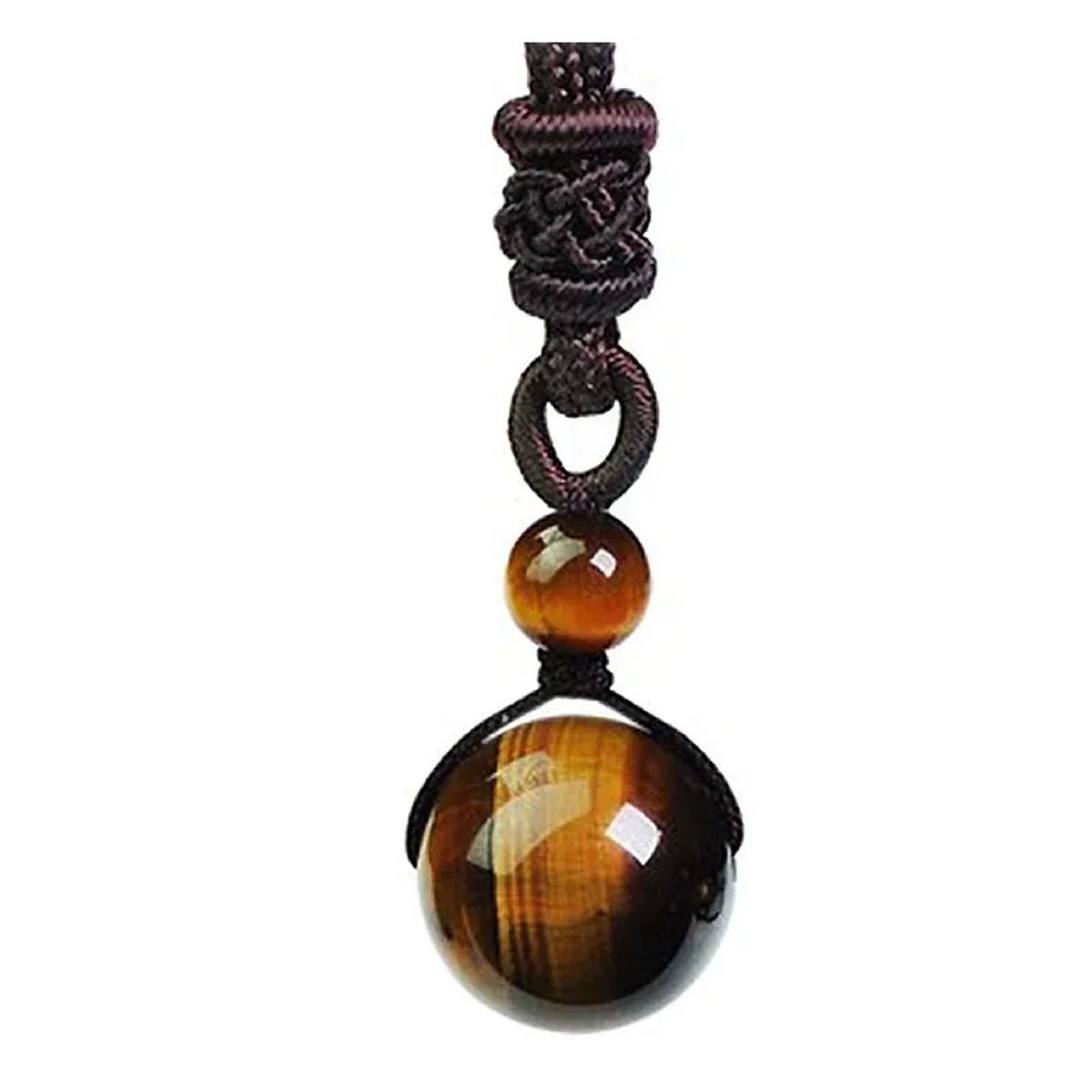 GENERICO - Collar Piedra Ojo De Tigre Hombre Mujer Moda