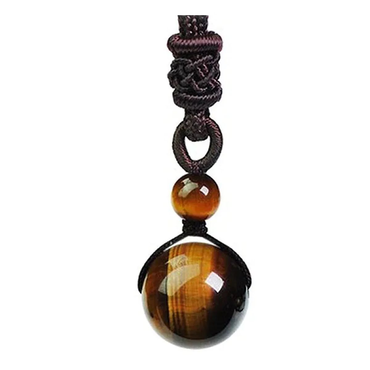 GENERICO - Collar Piedra Ojo De Tigre Hombre Mujer Moda