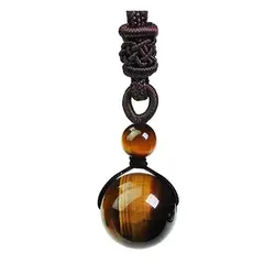 GENERICO - Collar Piedra Ojo De Tigre Hombre Mujer Moda
