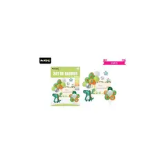 GENERICO - Set de globos látex de dinosaurios con fondo 25pcs